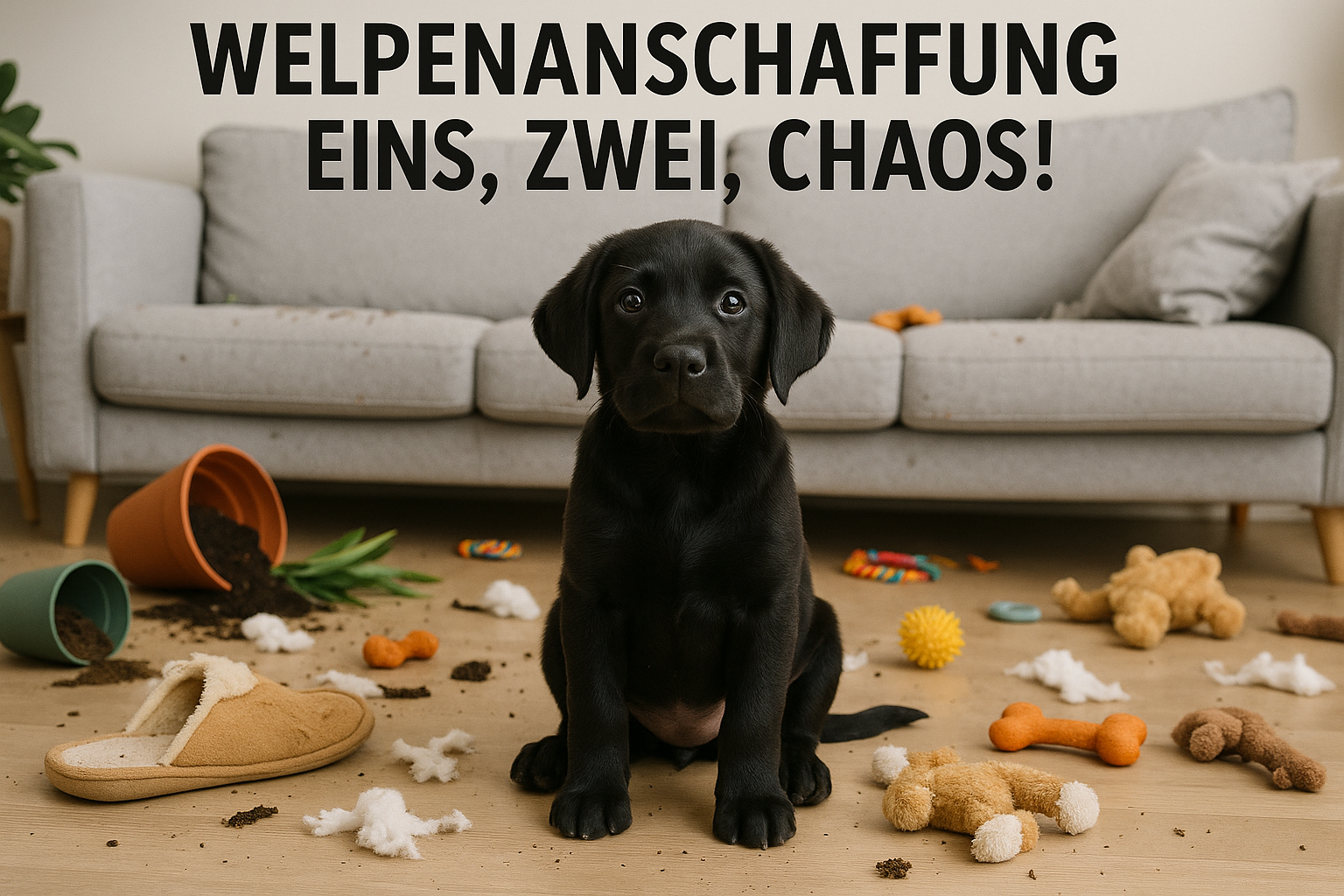 Welpenanschaffung – Eins, Zwei, Chaos!