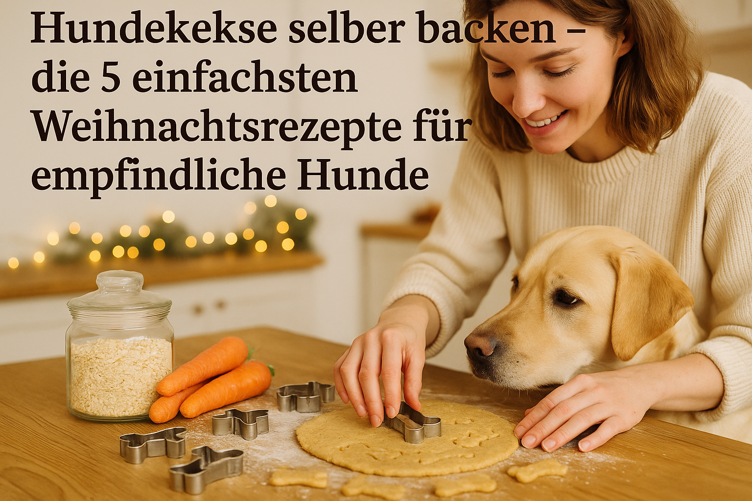 🍪 Hundekekse selber backen – die 5 einfachsten Weihnachtsrezepte für empfindliche Hunde