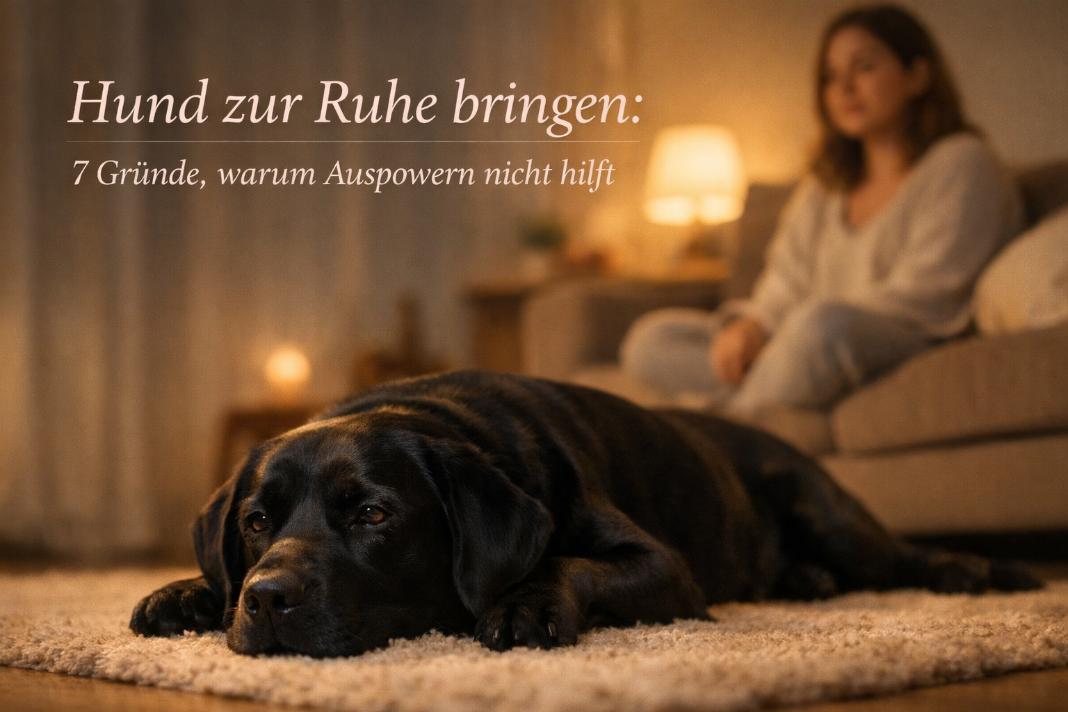 Hund zur Ruhe bringen: 7 Gründe, warum Auspowern nicht hilft – und wie dein Hund wirklich entspannt