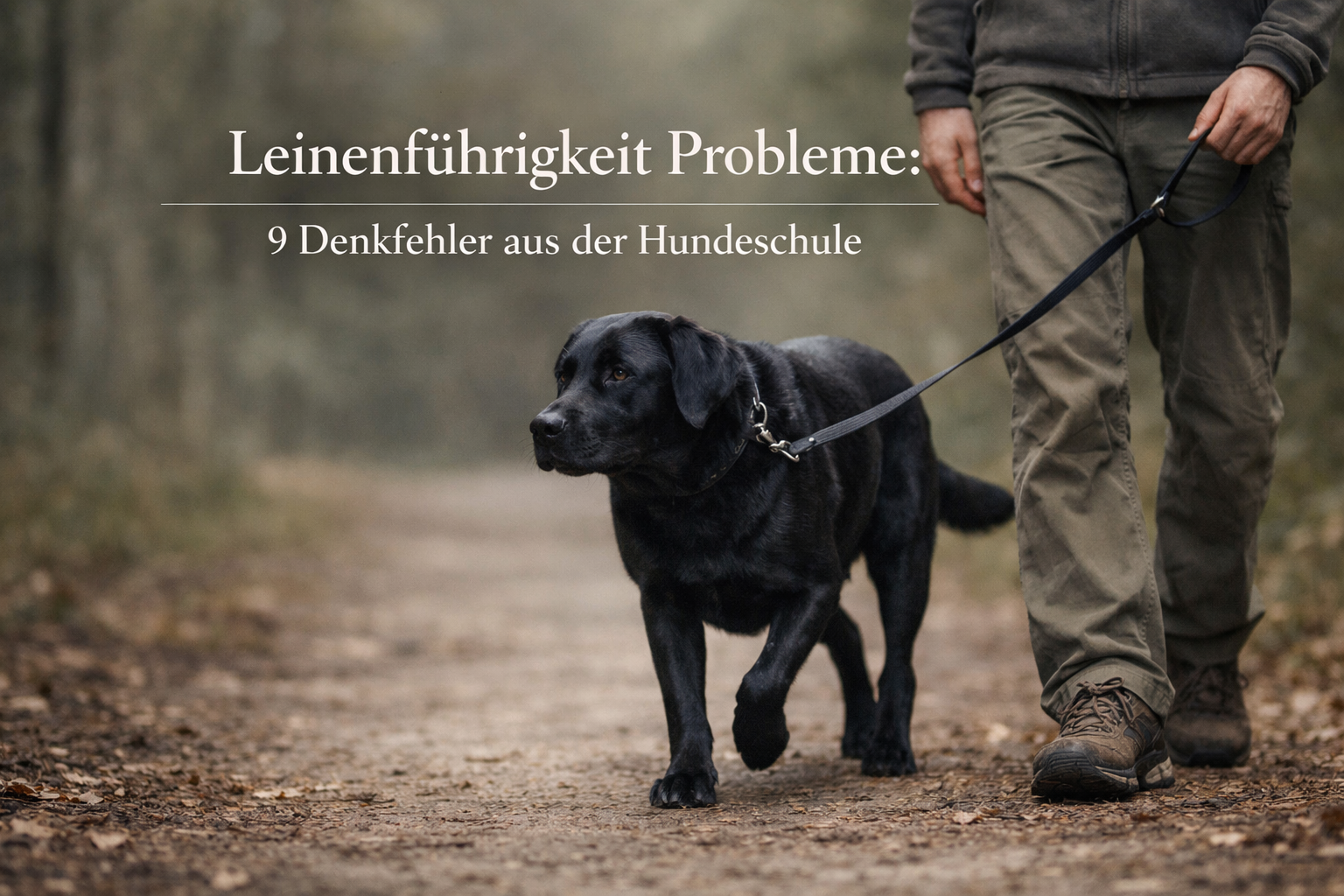 Leinenführigkeit Probleme: 9 Denkfehler aus der Hundeschule, die deinen Hund an der Leine festhalten