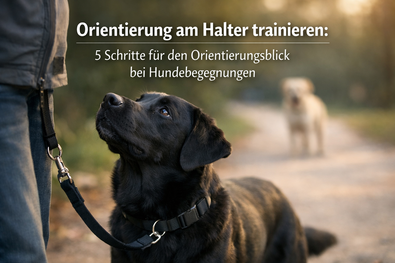 Orientierung am Halter trainieren: 5 Schritte für den Orientierungsblick bei Hundebegegnungen