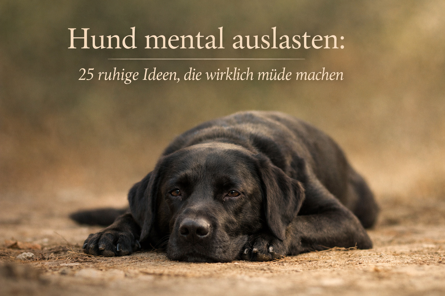 Hund mental richtig auslasten: 25 Ideen, die wirklich müde machen (ohne aufzudrehen)