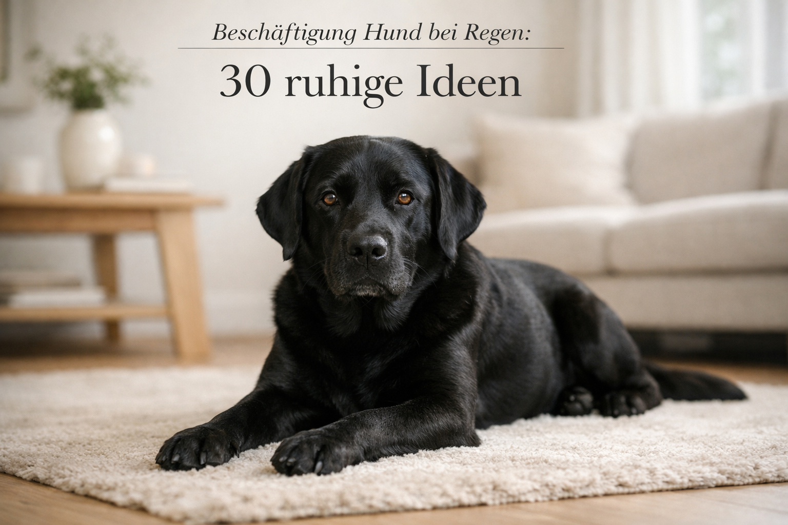 Beschäftigung Hund bei Regen: 30 Ideen für ruhige Auslastung