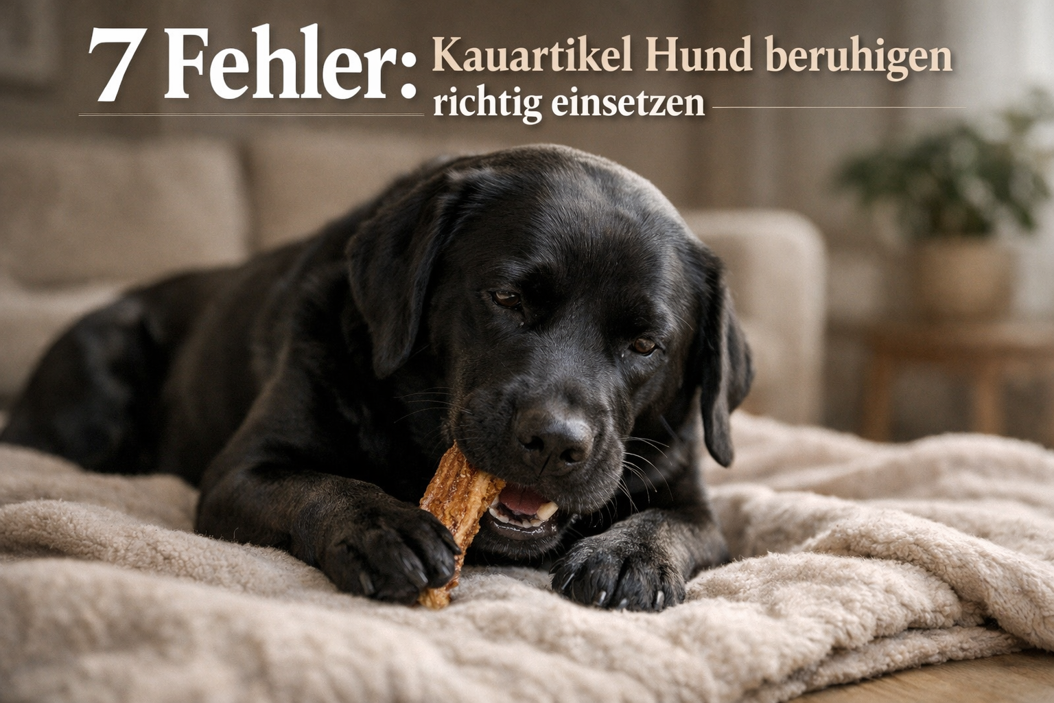 7 Fehler: Kauartikel Hund beruhigen – warum Kauen oft nicht hilft