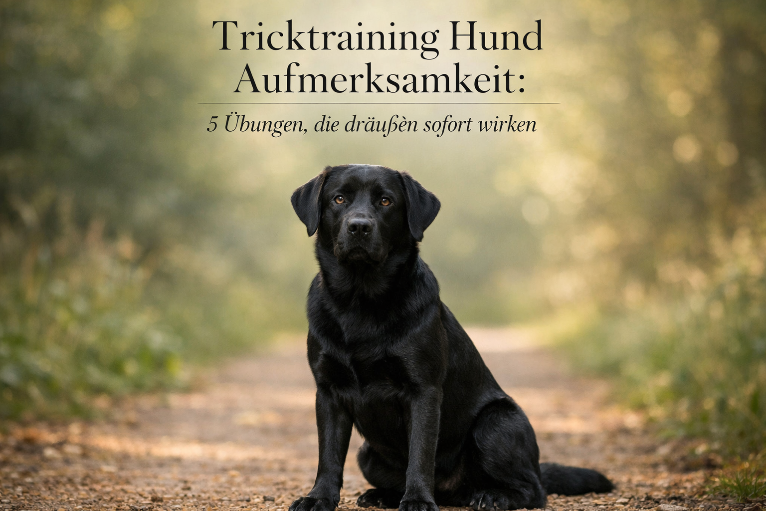 Tricktraining Hund Aufmerksamkeit: 5 Übungen, die draußen sofort wirken
