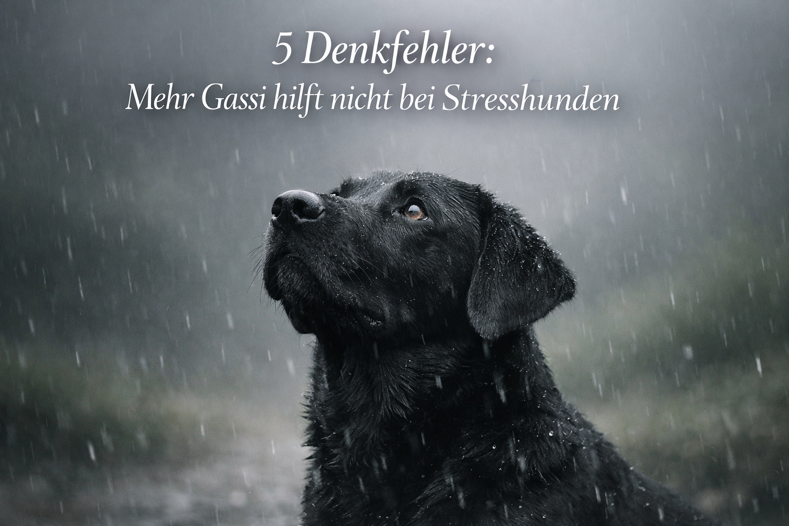 5 Denkfehler: Mehr Gassi hilft nicht bei Stresshunden