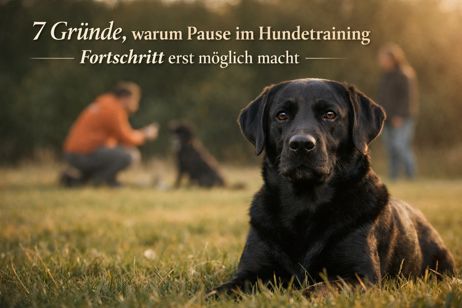 7 Gründe, warum Pause im Hundetraining Fortschritt erst möglich macht