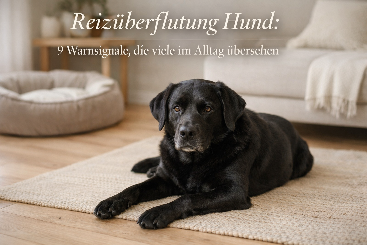 Reizüberflutung Hund: 9 Warnsignale, die viele im Alltag übersehen