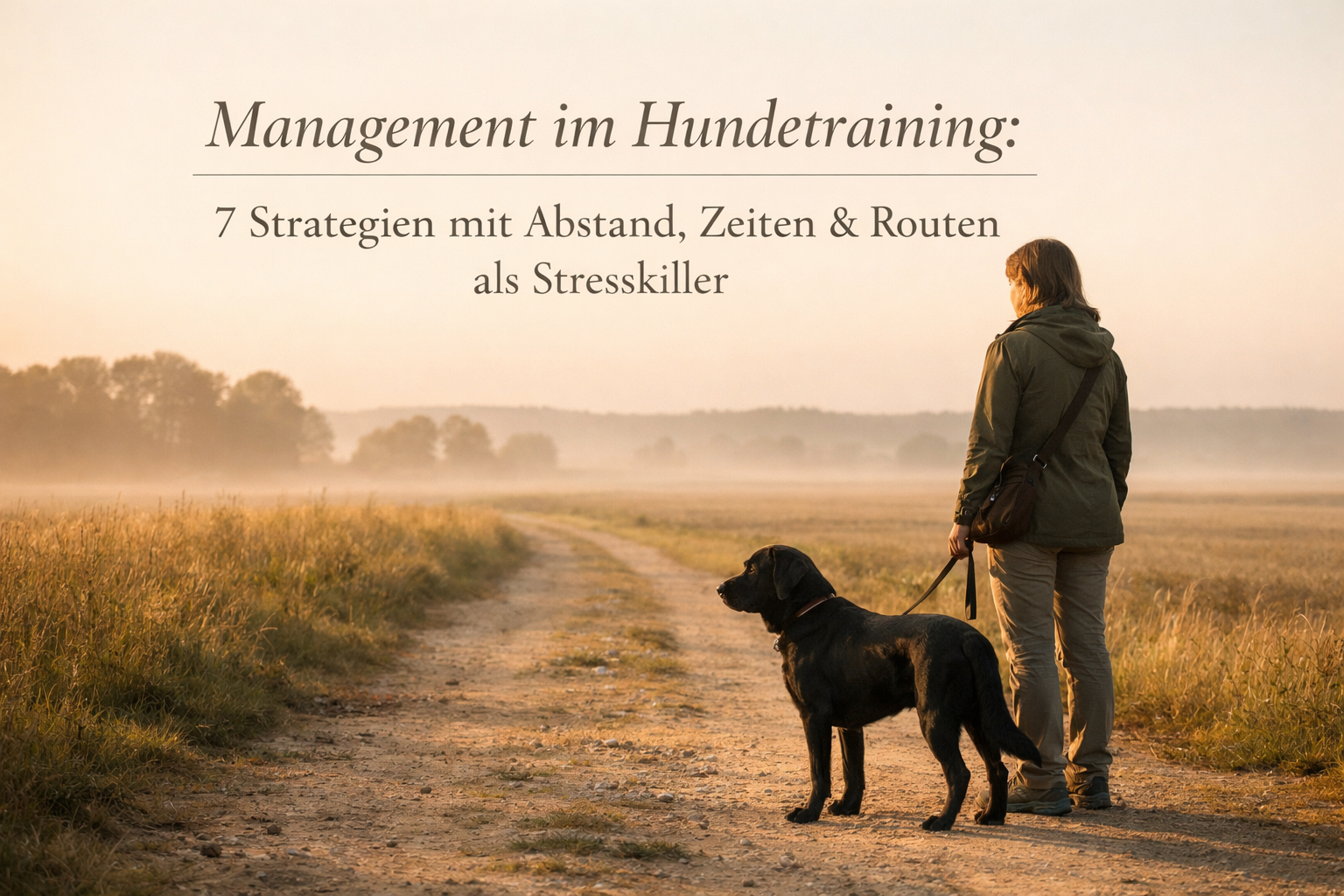 Management im Hundetraining: 7 Strategien mit Abstand, Zeiten & Routen als Stresskiller