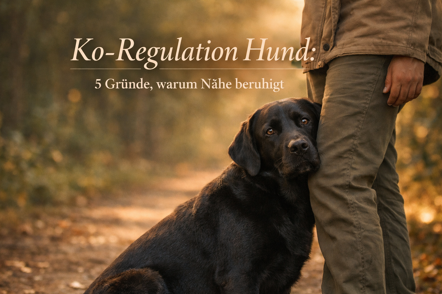 Ko-Regulation beim Hund: 5 entscheidende Gründe, warum dein Hund deine Nähe braucht