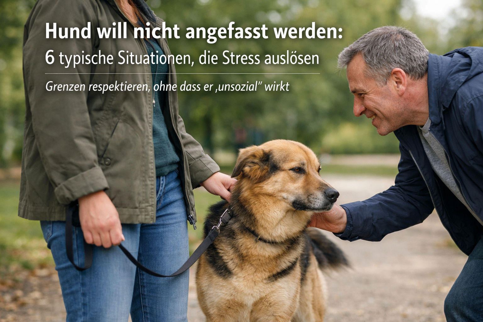Hund will nicht angefasst werden: 6 typische Situationen, die Stress auslösen