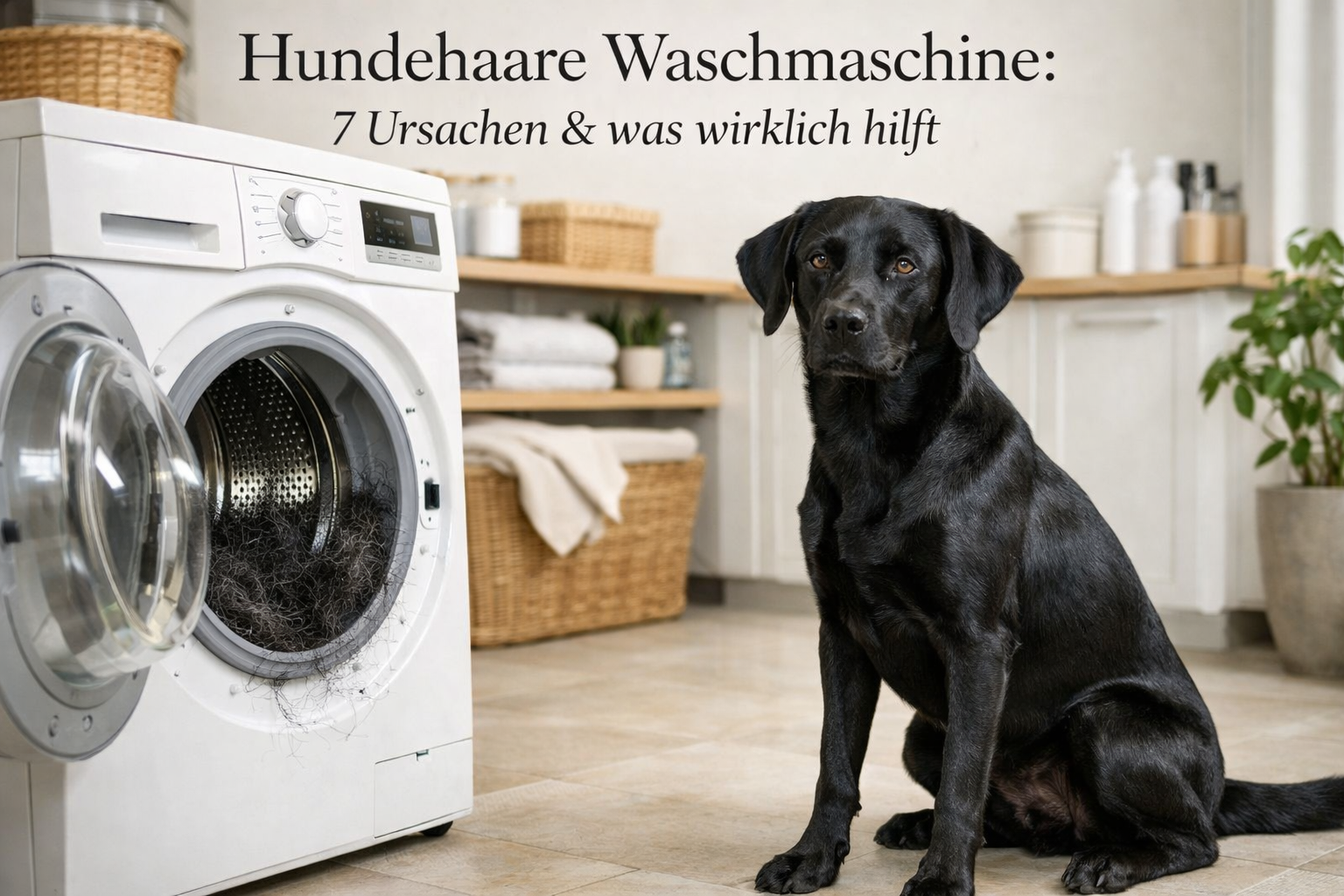 Hundehaare Waschmaschine: 7 Ursachen, warum sie bleiben – und was wirklich hilft