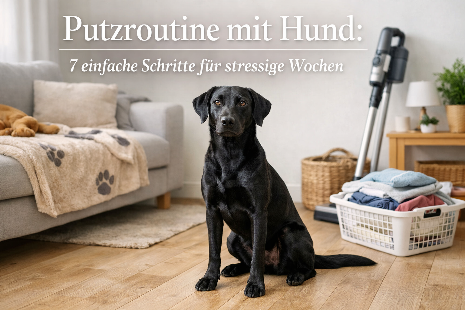 Putzroutine mit Hund: 7 einfache Schritte für stressige Wochen