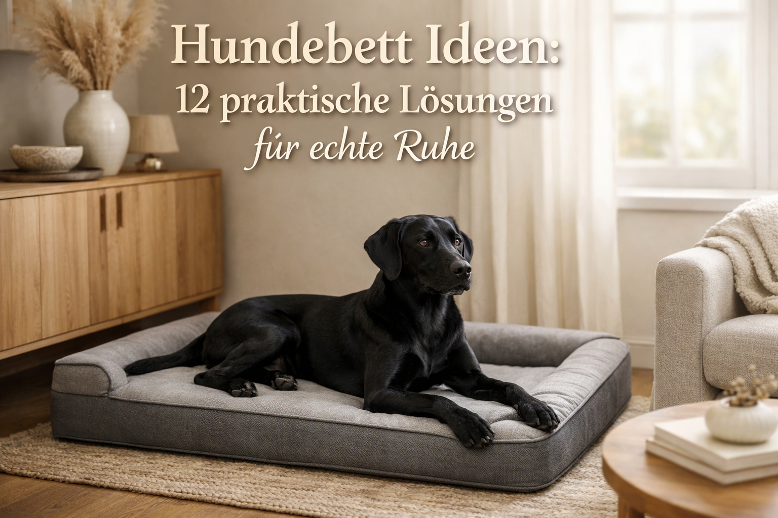 Hundebett Ideen: 12 schöne & praktische Lösungen (für echte Ruhe, nicht Deko)