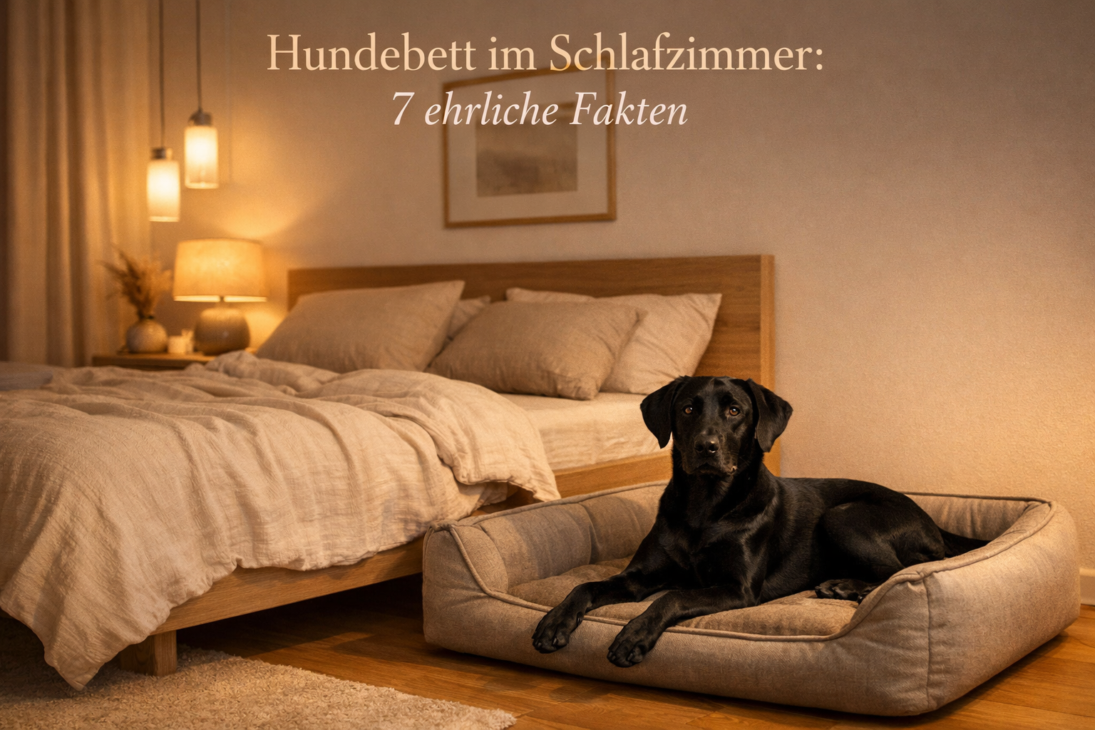 Hundebett im Schlafzimmer: 7 ehrliche Fakten – sinnvoll oder Stressfaktor?