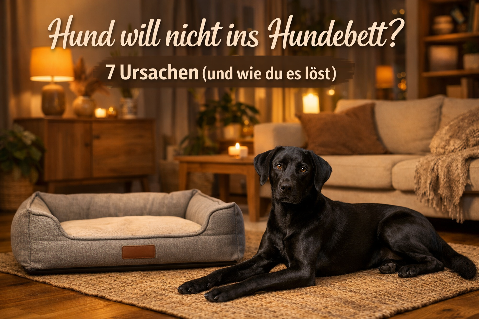 Hund will nicht ins Hundebett? 7 Ursachen (und wie du es wirklich löst)