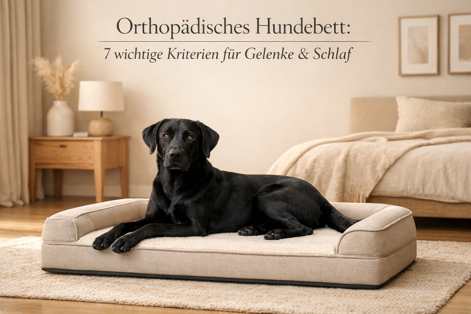 Orthopädisches Hundebett: 7 wichtige Kriterien für Gelenke & Schlaf