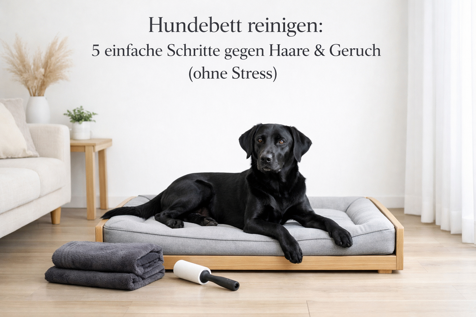 Hundebett reinigen: 5 einfache Schritte gegen Haare & Geruch