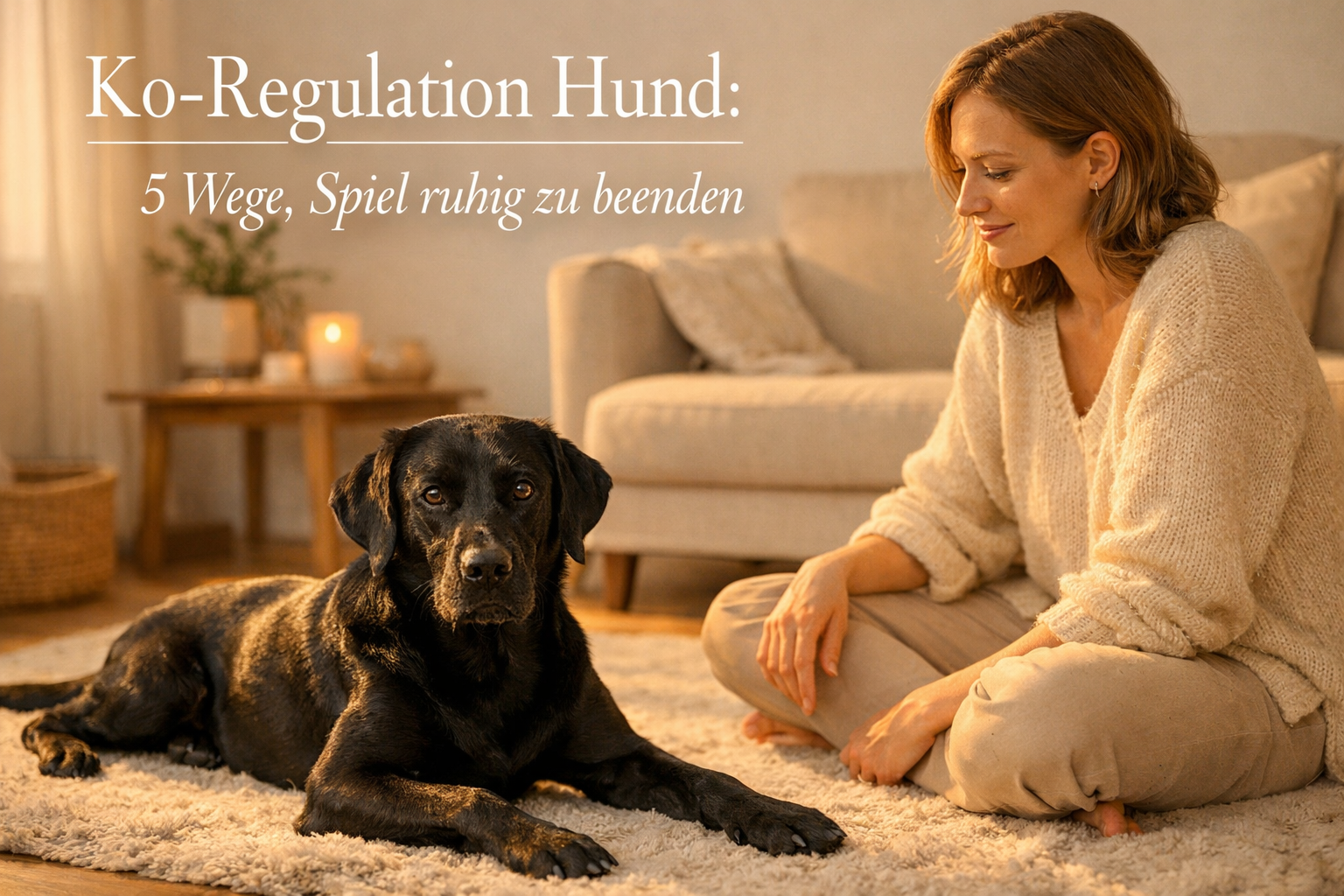 Ko-Regulation Hund: 5 Wege, Spiel ruhig zu beenden