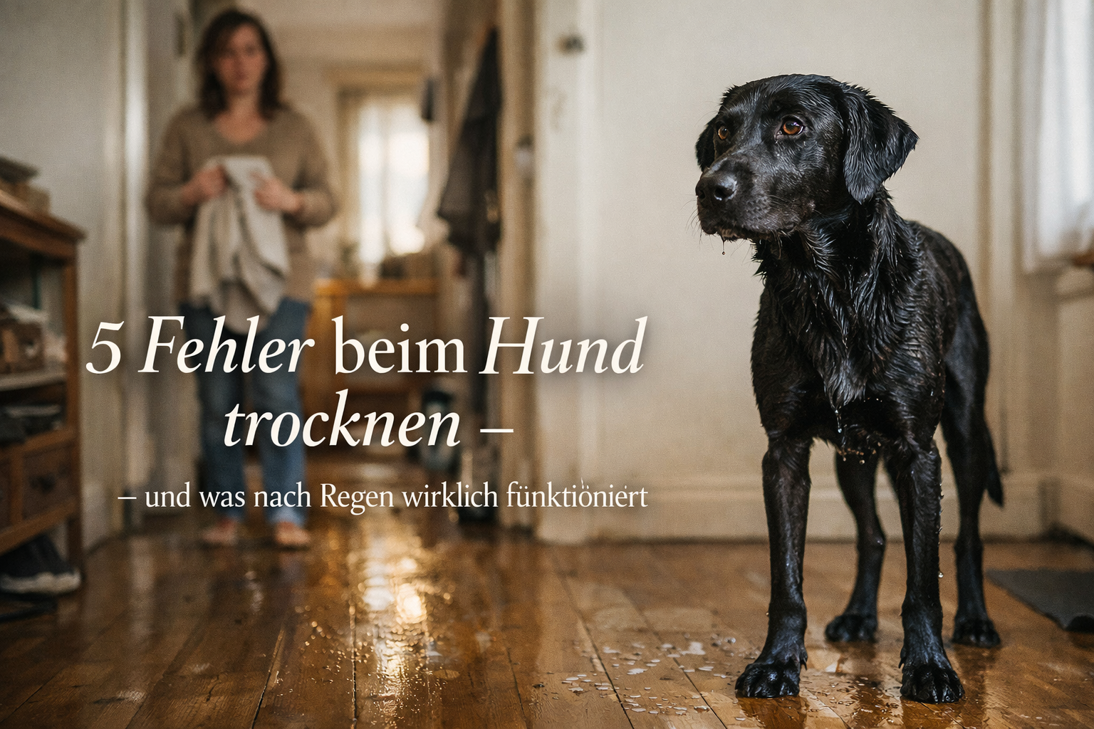 5 Fehler beim Hund trocknen – und was nach Regen wirklich funktioniert