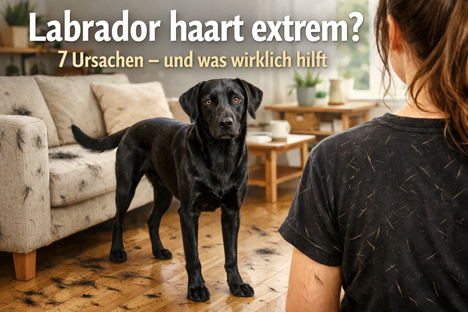Labrador haart extrem? 7 Ursachen – und was wirklich hilft