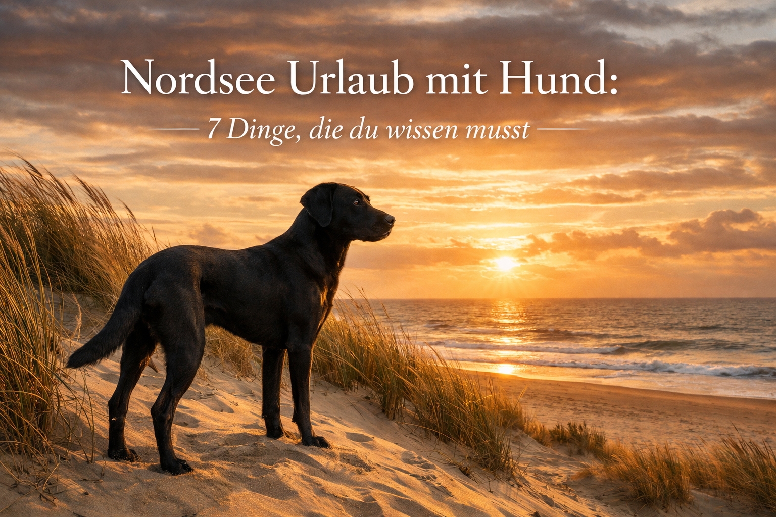 Nordsee Urlaub mit Hund: 7 Dinge, die du über Strandregeln, Wind & Sand wissen solltest