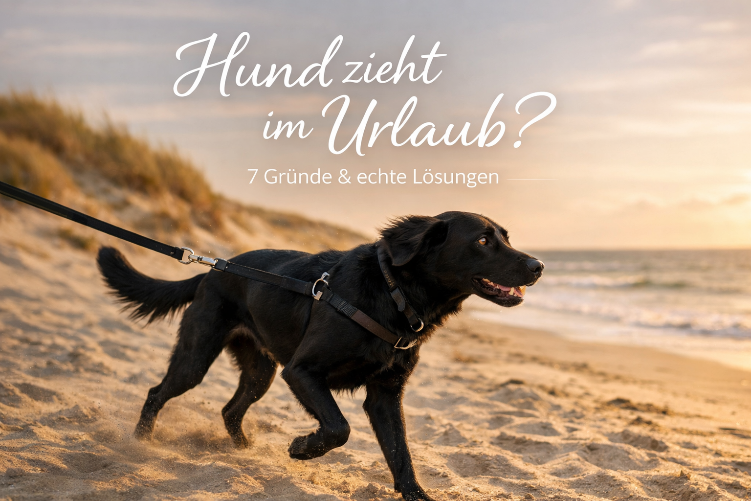 Hund zieht im Urlaub? 7 Gründe für plötzliche Rückschritte – und was wirklich hilft)