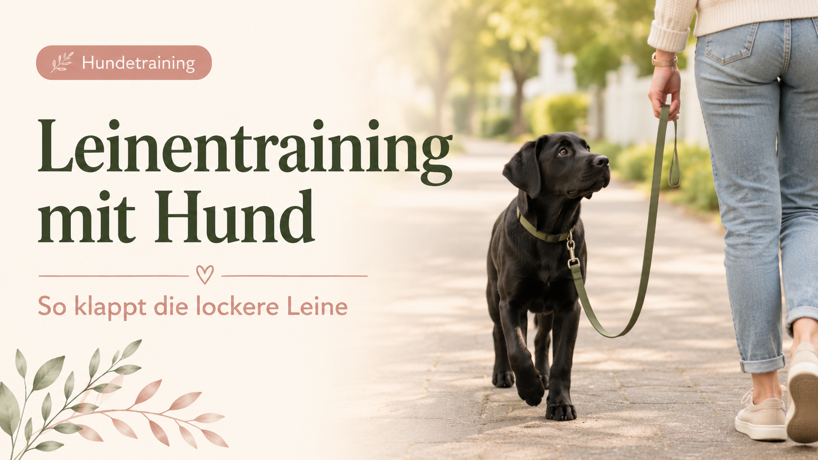 Leinentraining mit Hund: So lernt dein Hund entspannt an lockerer Leine zu laufen