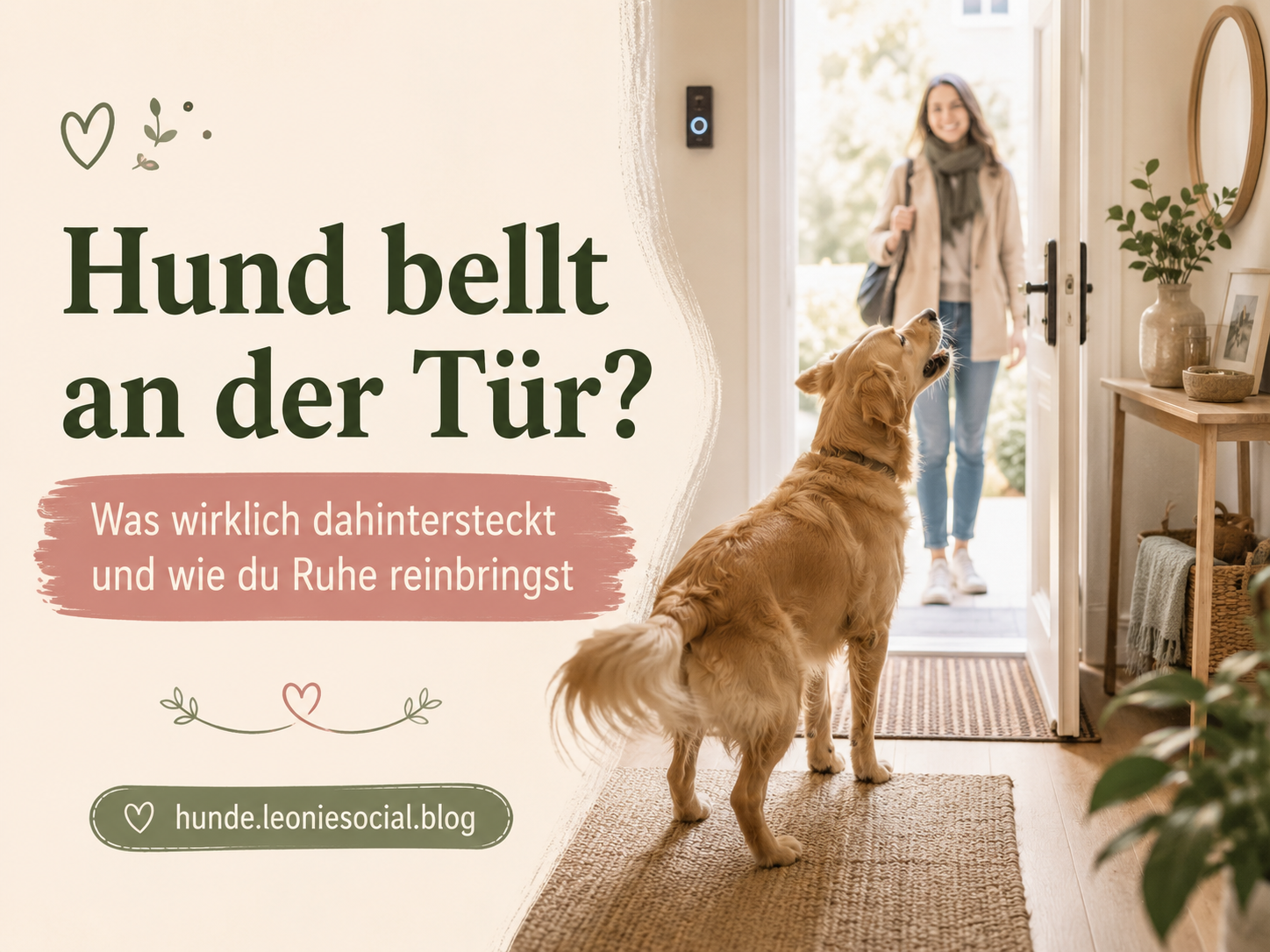 Hund bellt an der Tür? Warum dein Hund bei jedem Klingeln ausrastet und was wirklich hilft