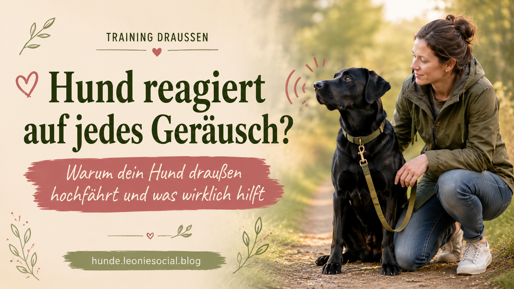 Hund reagiert auf jedes Geräusch? 5 Gründe, warum dein Hund draußen hochfährt und was wirklich hilft