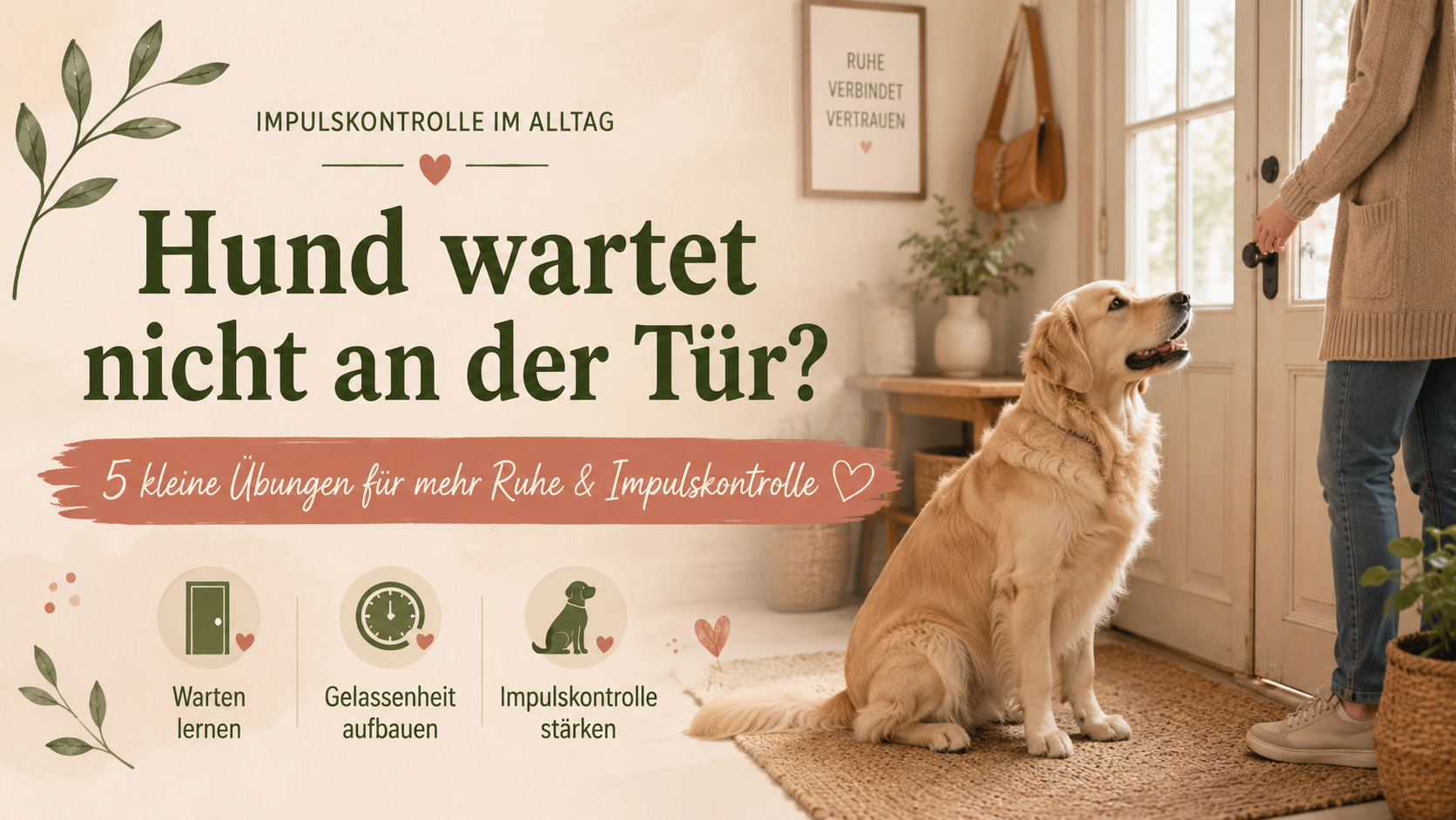 Hund wartet nicht an der Tür? 5 kleine Übungen für mehr Ruhe und Impulskontrolle