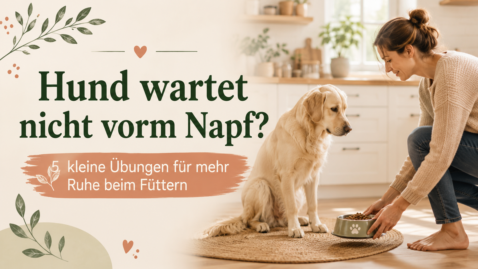 Hund wartet nicht vorm Napf? 5 kleine Übungen für mehr Ruhe beim Füttern