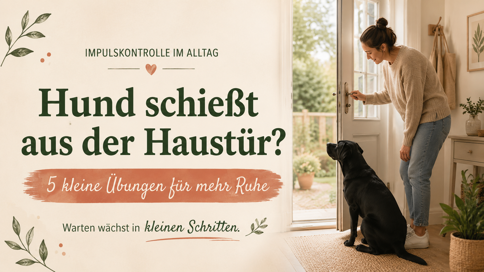 Hund schießt aus der Haustür? 5 kleine Übungen für mehr Sicherheit und Ruhe