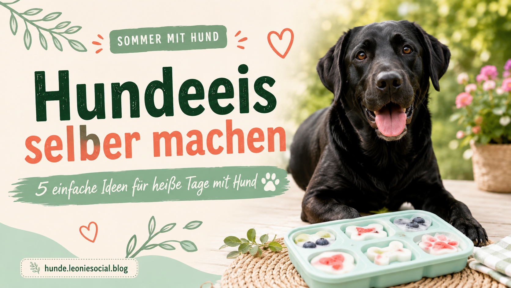 Hundeeis selber machen: 5 einfache Ideen für heiße Tage mit Hund