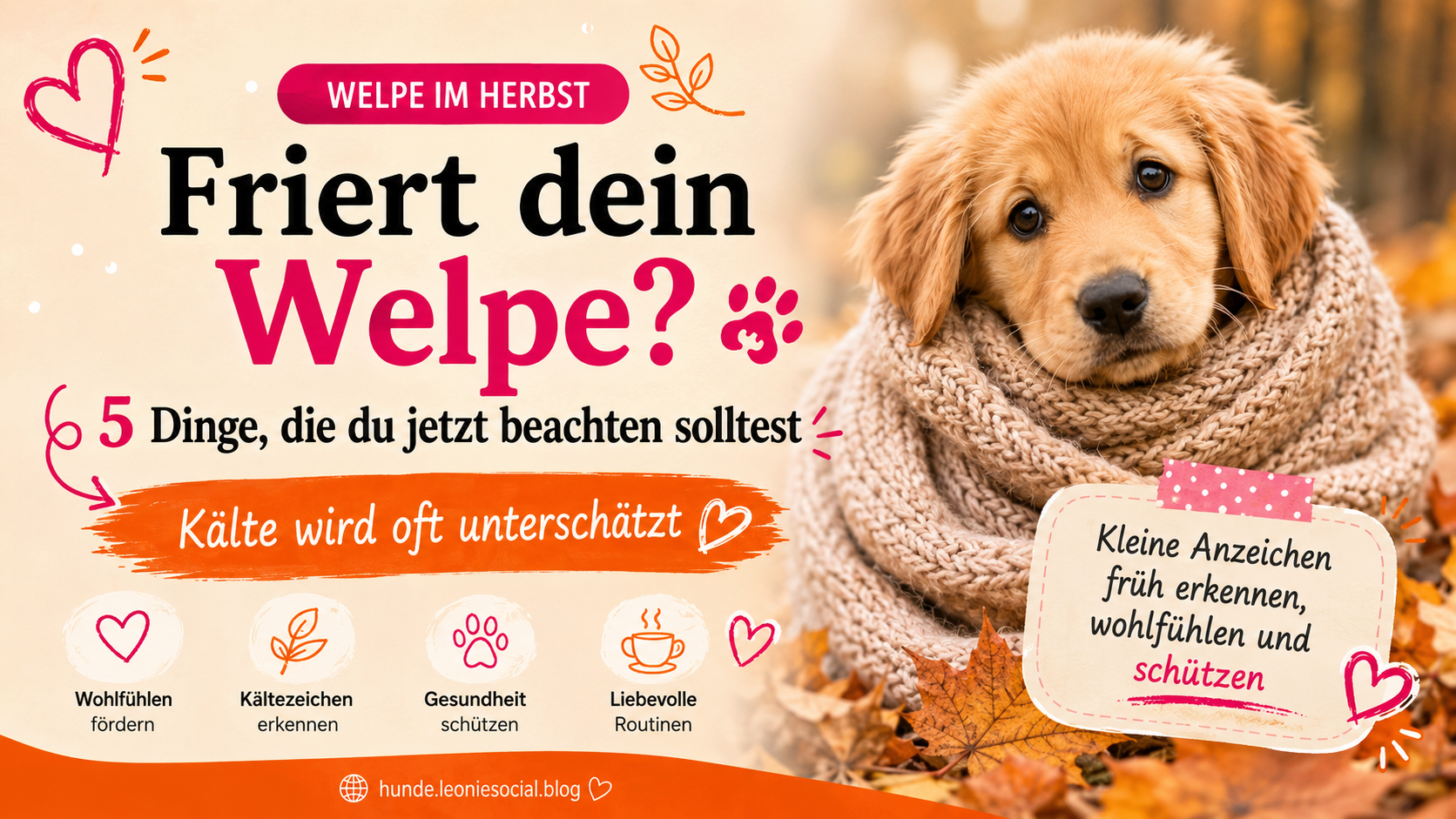 Welpe friert: Friert dein Welpe? 5 Dinge, die du jetzt beachten solltest